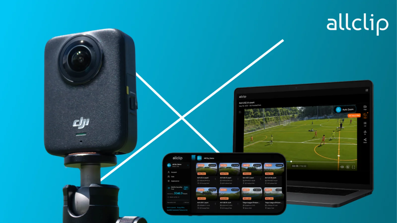AllClip AI sports camera and video platform