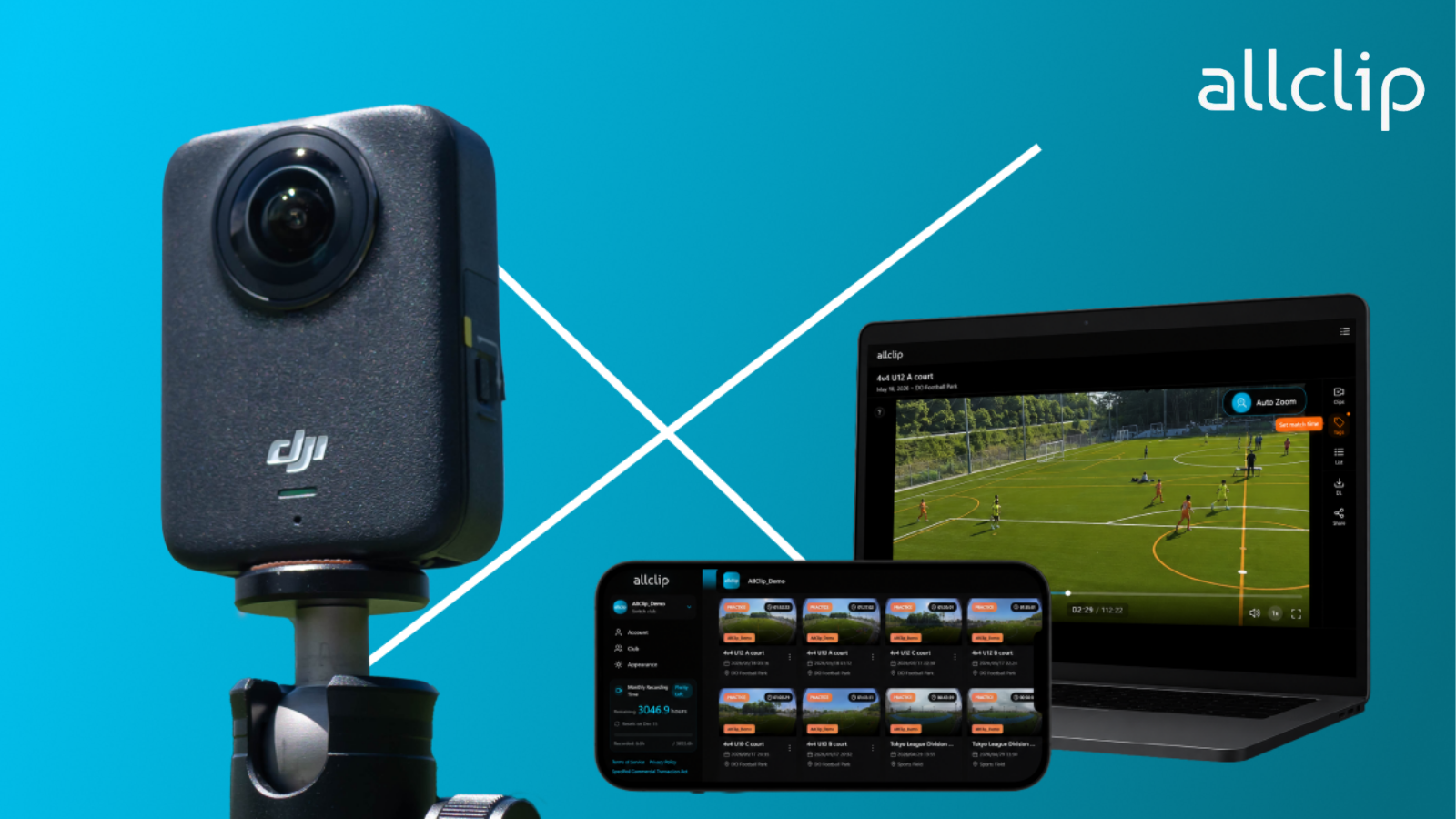 AllClip AI sports camera and video platform