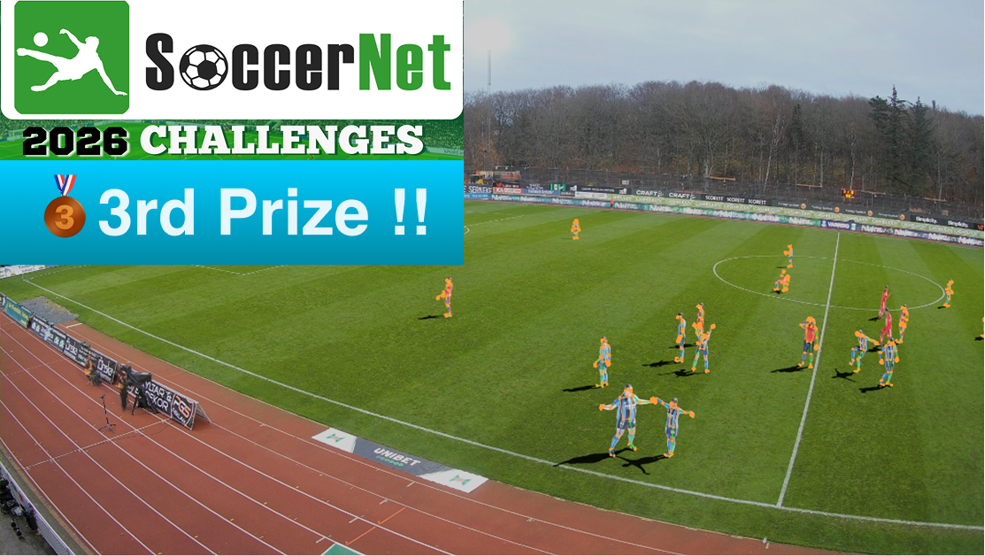 SoccerNet 2026 Challenges 3rd Prize